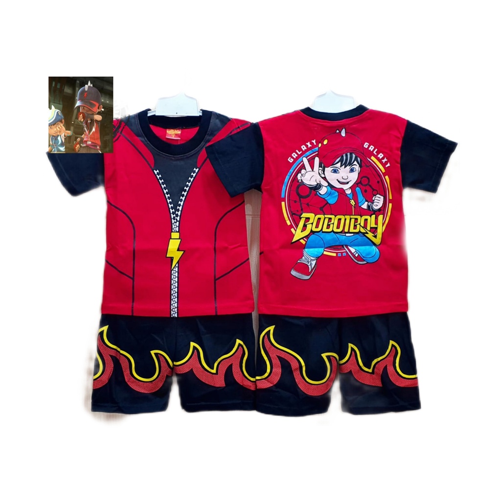 SETELAN ANAK BOBOIBOY KOSTUM TERLARIS / KAOS BOBOIBOY TERMURAH