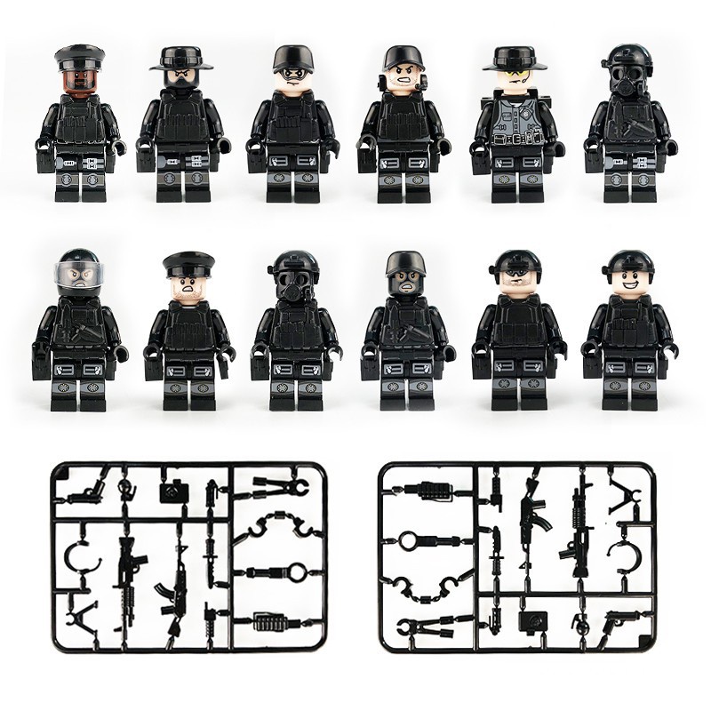 12 Pack Mainan Action Figure Model Ninja Militer Untuk Koleksi