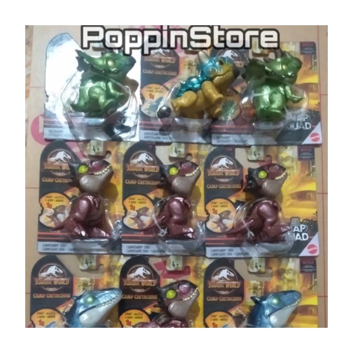 Jurassic World Snap Squad Triceratops Metallic Wave 6 Terbaru 2020 murah Berkualitas