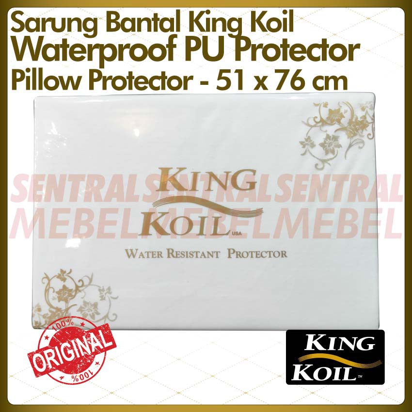 Sarung Bantal King Koil Poliuretan Waterproof Pillow Protector