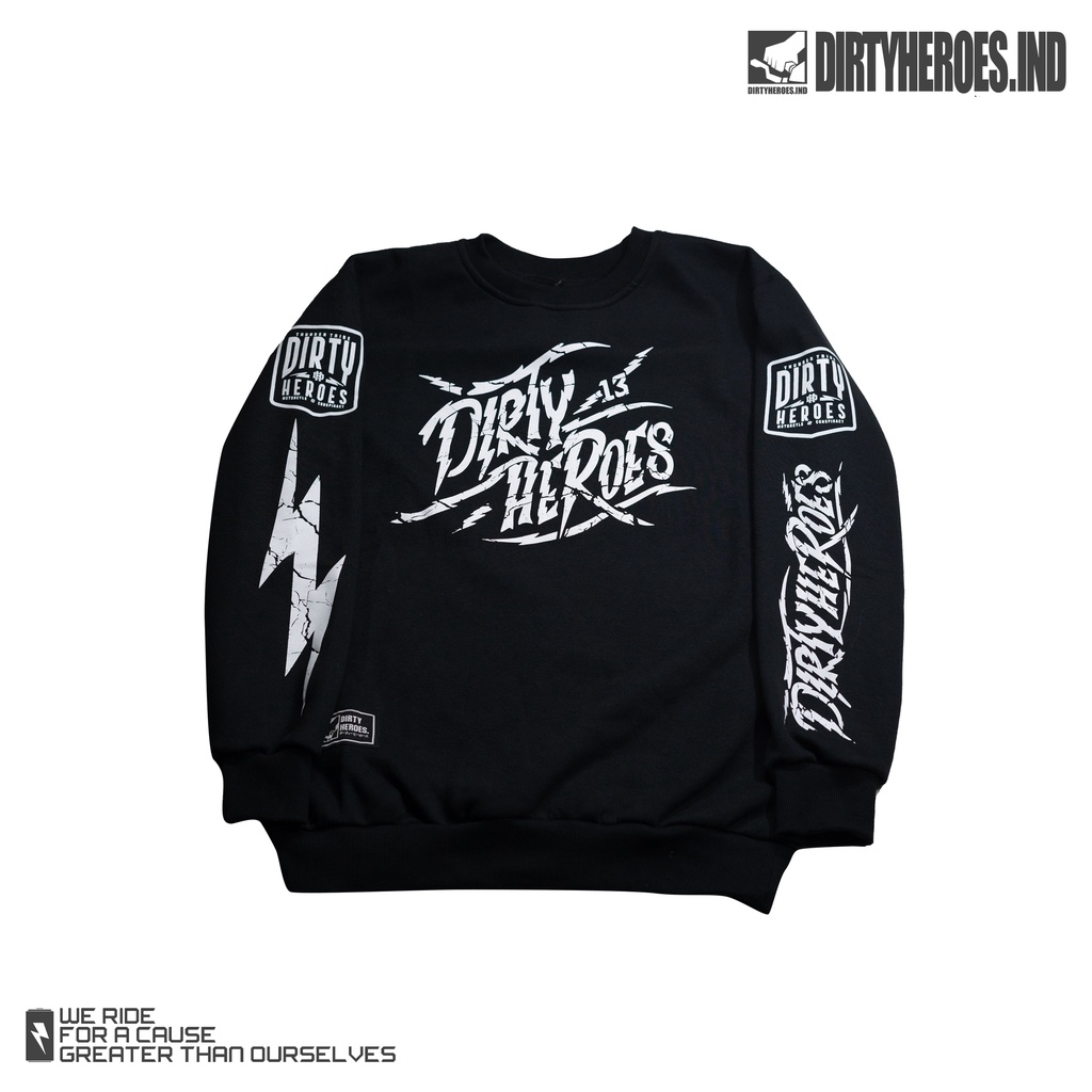 DIRTY HEROES NEO SPLIT | CREWNECK | SWEATSHIRT | HOODIE | SWEATER | SUPERMOTO | MOTARD | MOTOCROSS |