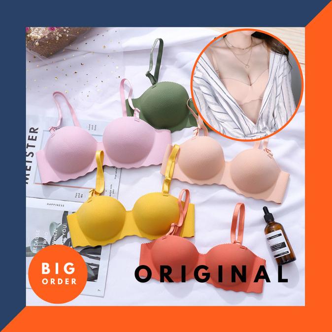 BRA CEWEK UNDERWEAR WANITA PUSH UP BRA LUCU BERGELOMBANG BH25