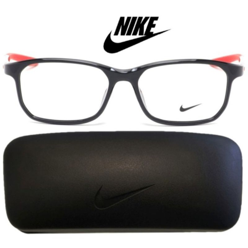 Kacamata Frame Original Nike NK7137AF-007 S56 BLK/R -Model Casual Sporty