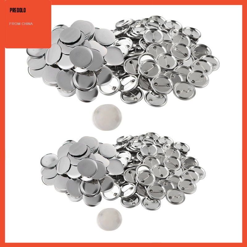 [In Stock] 100Sets Blank Button Badge Parts Material for DIY Gifts Presents Unisex