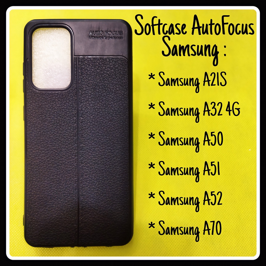 SoftCase Autofocus Kulit Samsung A21S/ A32/ A51/ A50/ A52/ A70