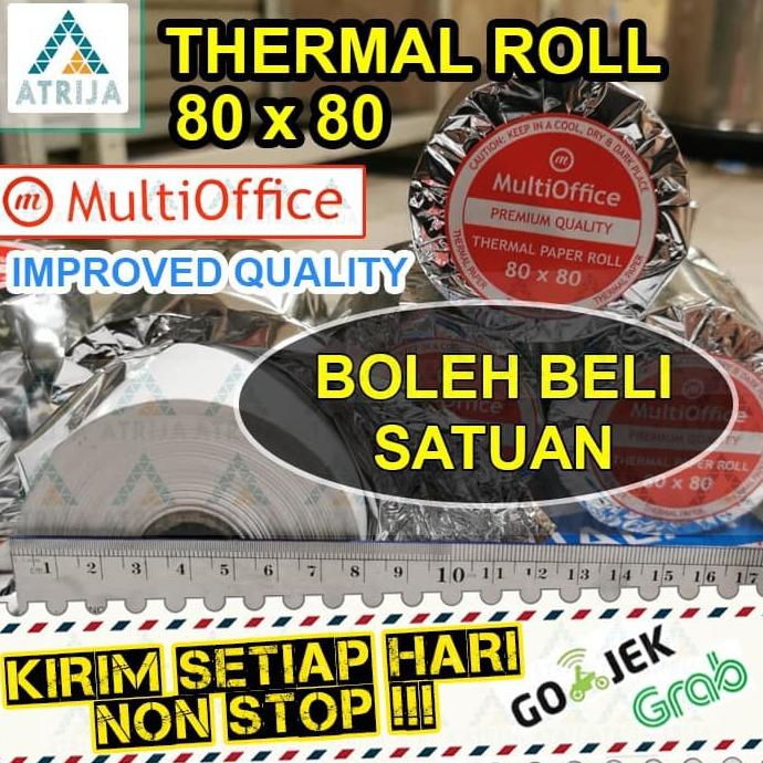 

((BISA COD)) Thermal Paper Roll MULTI OFFICE 80x80. Kertas Thermal. Kertas Struk Kasir. MULTIOFFICE 80
