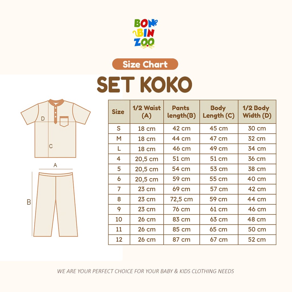 Bonbinzoo Youseff Muslim Koko Set Setelan Baju Muslim Koko Anak Laki-Laki 1-12 Tahun