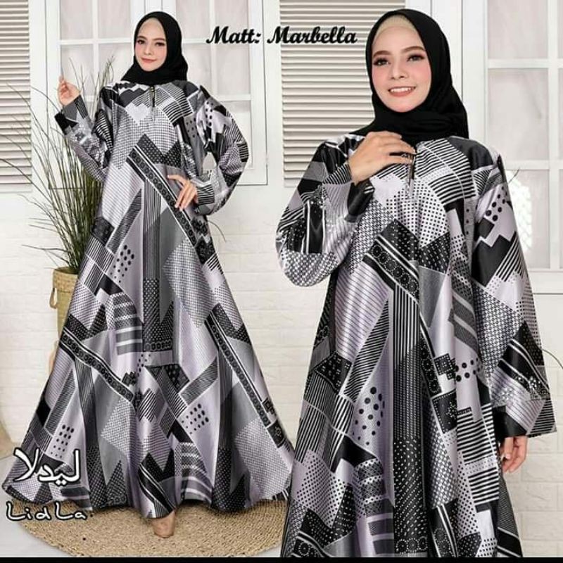 ABAYA KEKINIAN MOTIF ABSTRAK ORIGINAL BY KAMES/LIDLA