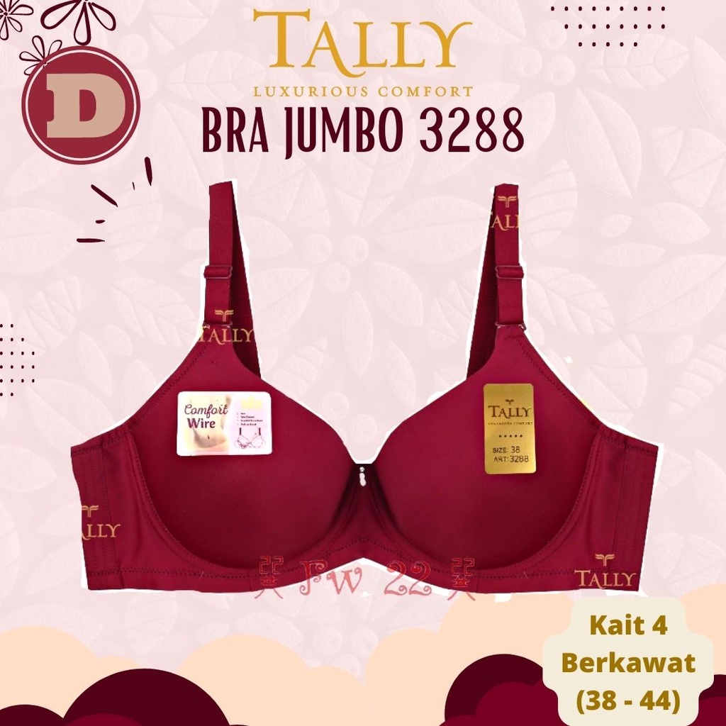 BH Jumbo | Bra Wanita Ukuran Jumbo Tally 3288 dengan Kawat dan Busa Tipis