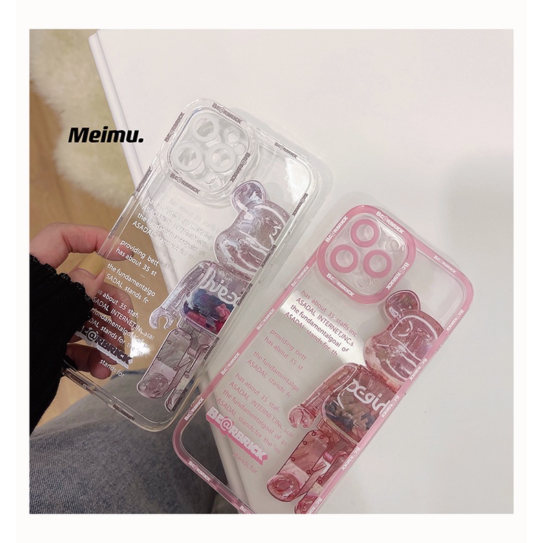 Soft case Transparan Motif print Untuk iPhone 11 pro max xs max xr 12 7 plus 12 pro max 13 13 pro 13prm