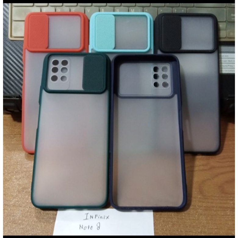 Hard Case Infinix Note 8 Pelindung Camera Slide Dove My Case