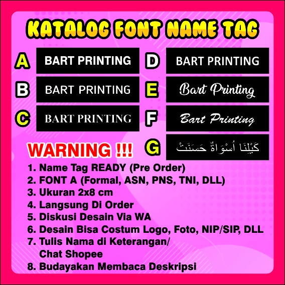 Papan Nama Nama Dada Name Tage Plat KUNINGAN Coating Resing Mewah