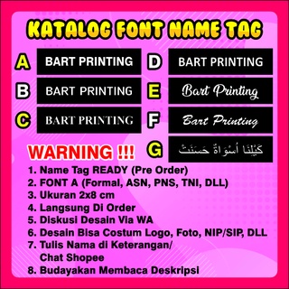 Jual Name Tag Nama Dada Papan Nama Akrilik Hitam Emas Dan Putih Sekolah