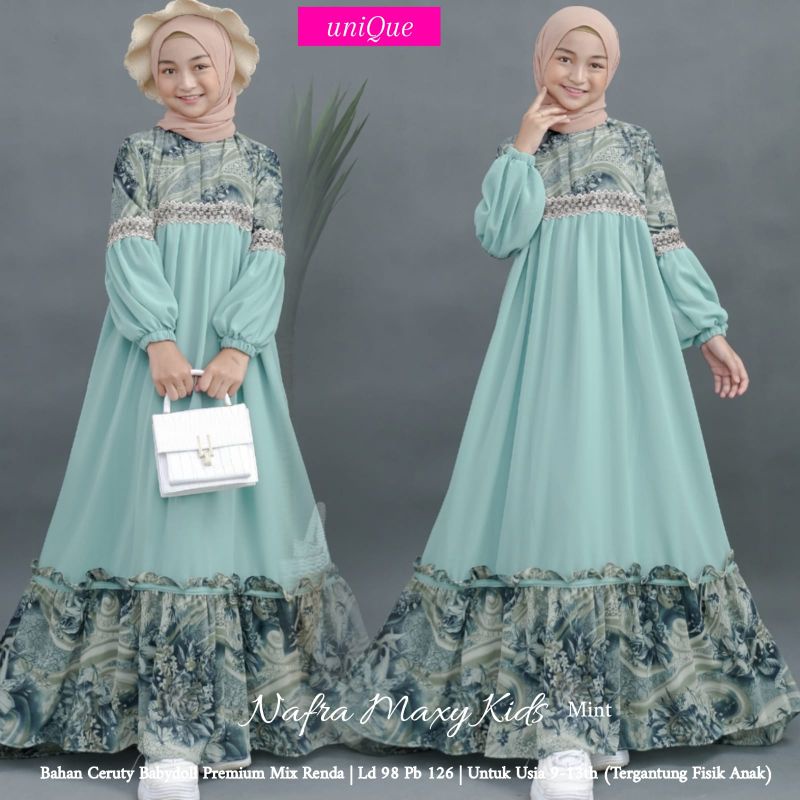 Nafra Maxy Kids Gamis Anak by Unique