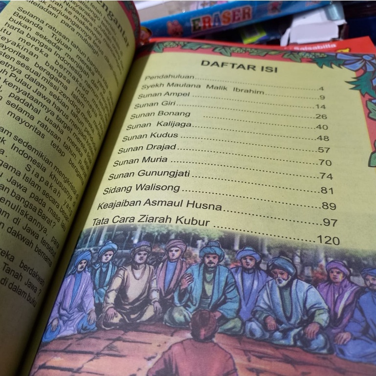 Buku Kisah Perjuangan Walisongo Penyebar Agama Islam / Cerita Sejarah Walisongo