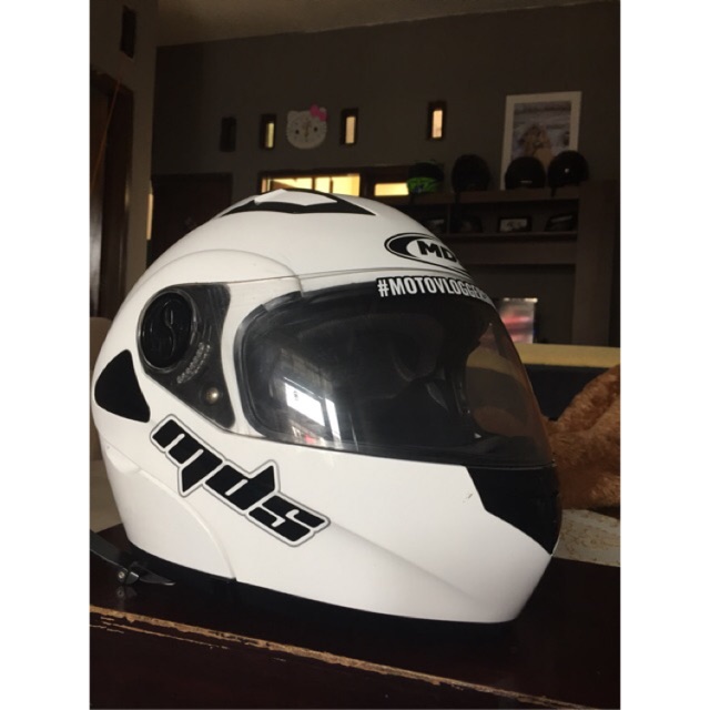 Helm MDS Modular Pro Rider White