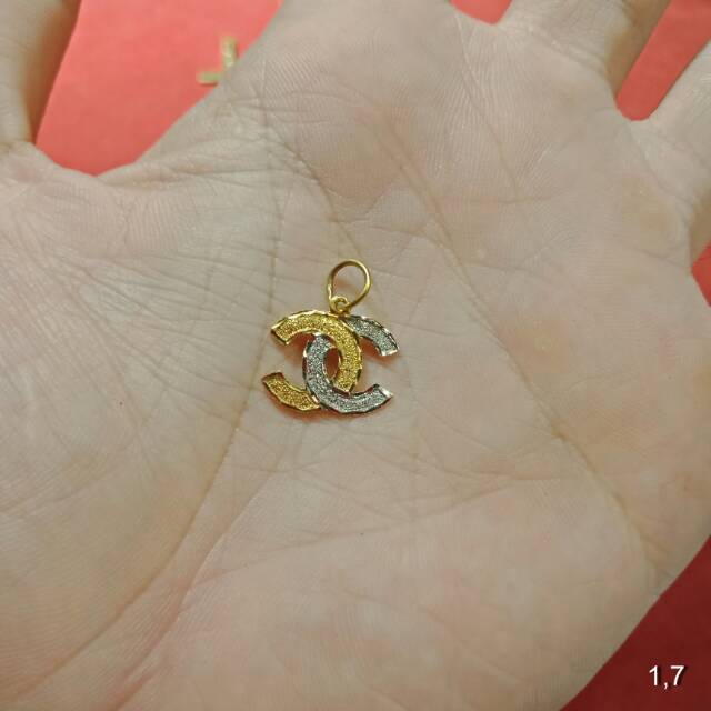 24K Mainan Liontin kalung anak dan dewasa emas asli 0,5 0.5 setengah 1 satu g gr gram love Allah salib kubah