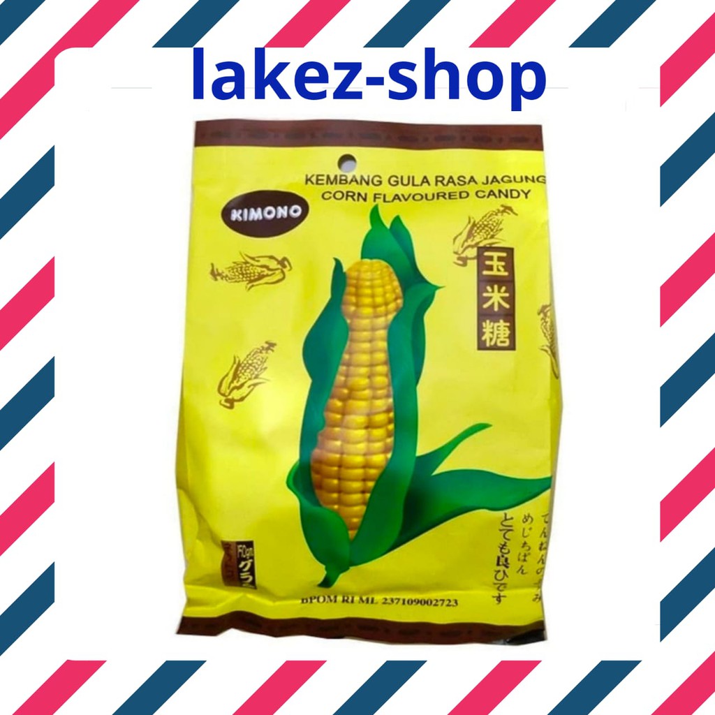 

Kimono Corn Flavored candy / Permen Kimono Rasa Jagung 150g