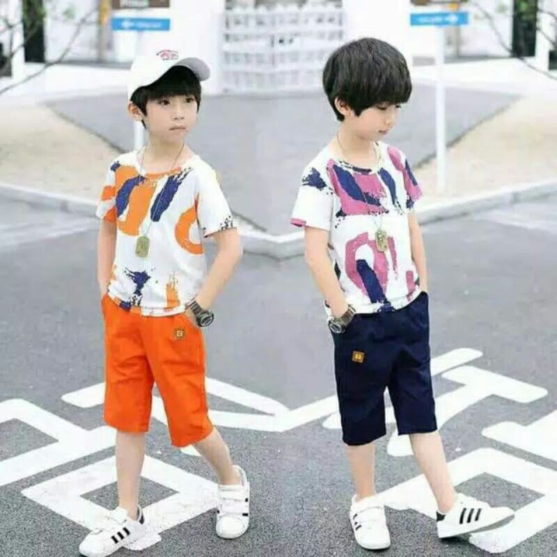 Kaos Oblong Anak Laki-Laki/ Baju Atasan Anak Laki-Laki/ Fashion Anak Laki-Laki/ Baju Kaos Anak-Anak