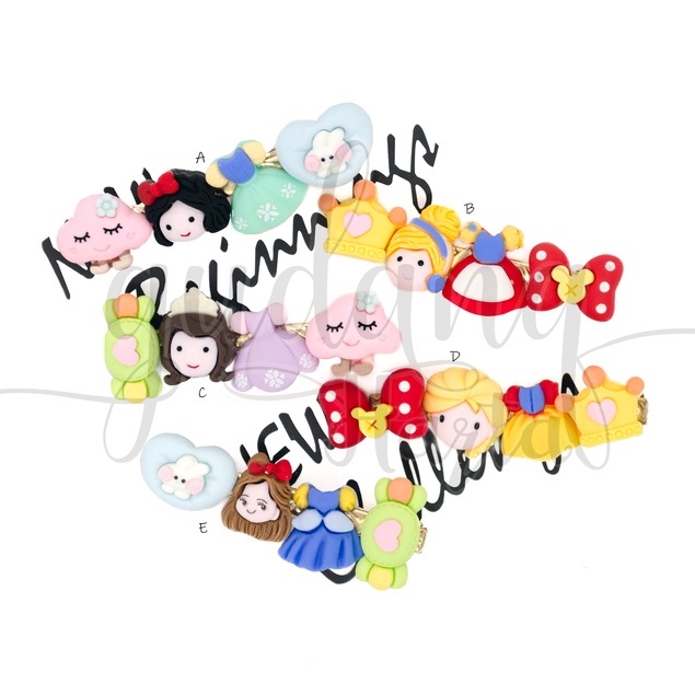 GEMEZZ Jepit Rambut Sweet Princess And Dress Hairclip Tuan Putri GG 201318