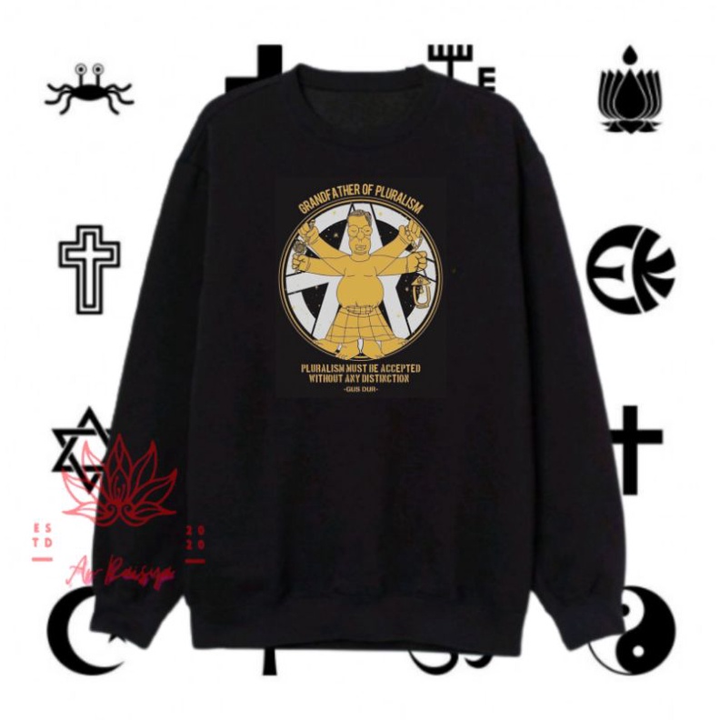 crewneck pluralisme/sweater pluralisme/Crewneck toleransi antar agama/sweater toleransi antar agama/
