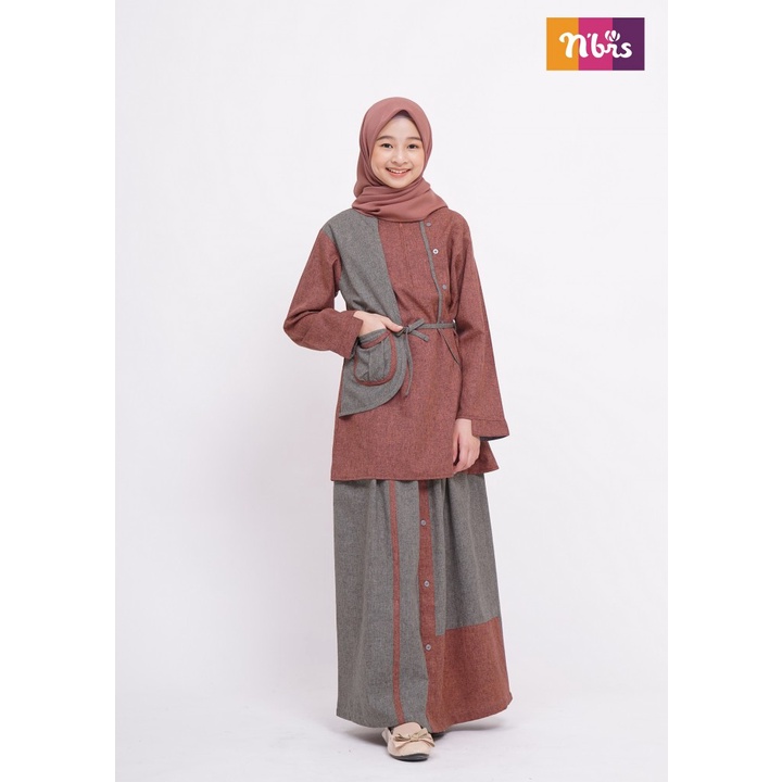 NIBRAS DEANNA TEEN CINNAMON GAMIS ANAK/GAMIS REMAJA PROMO