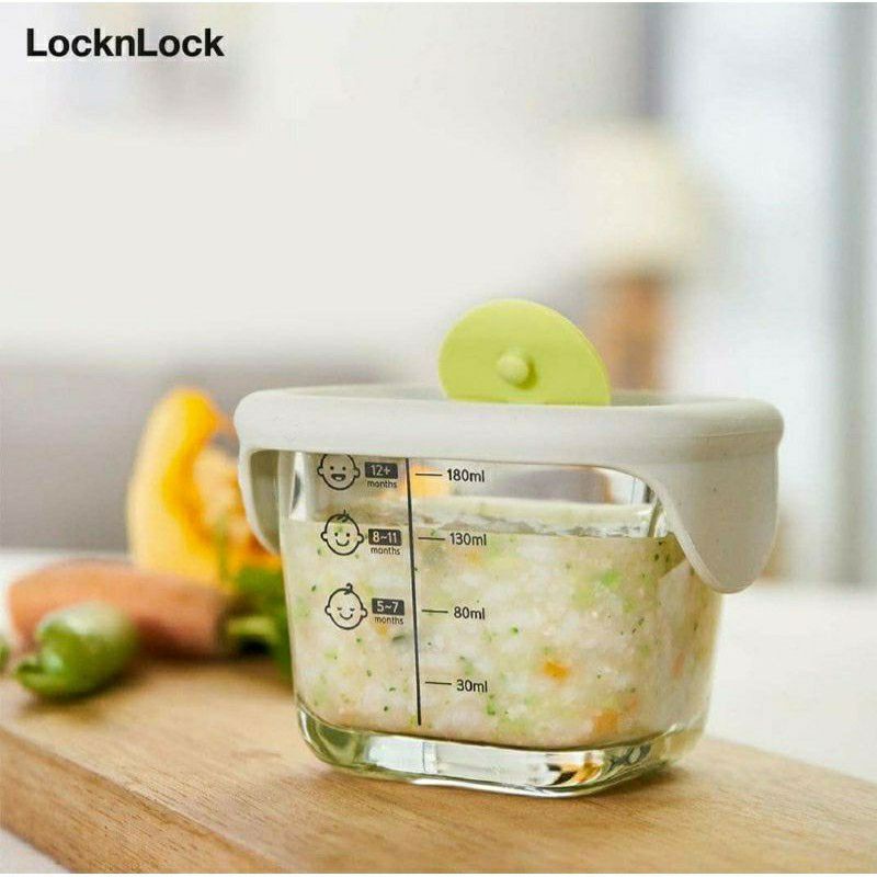 Lock n Lock Baby Food Container MPASI Meal Container 170ml 230ml 355ml Oven Glass 1pcs SATUAN