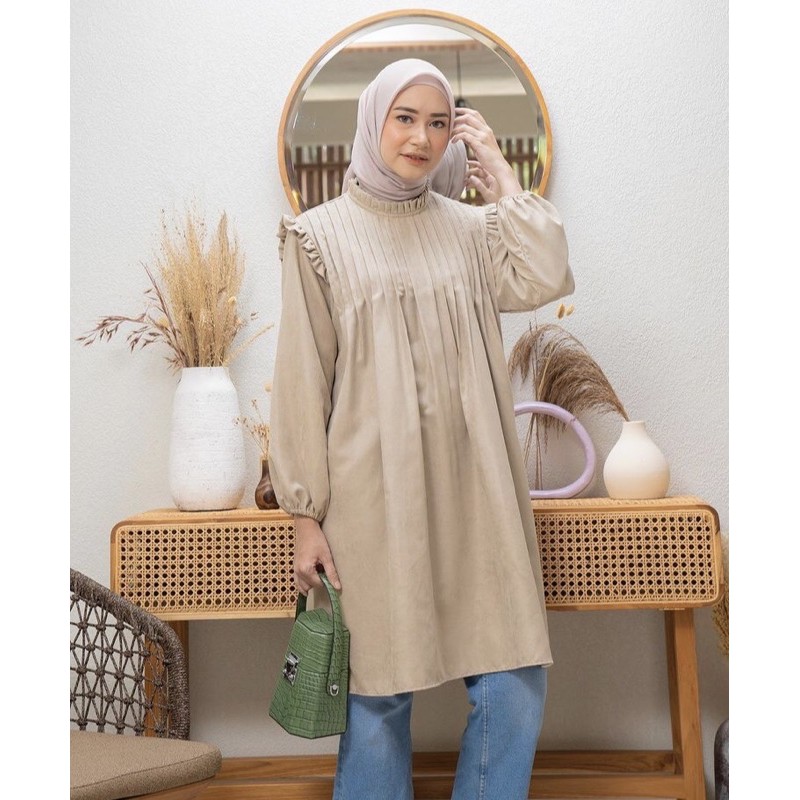 [NO JASTIP] Cassia Midi Khaki & Browny haideeorlin