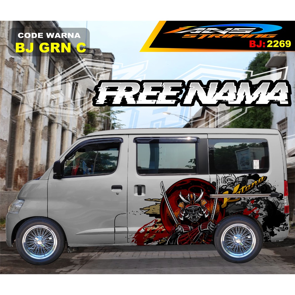 STICKER VARIASI MOBIL GRANMAX / VARIASI STIKER MOBIL LUXIO / STICKER DECAL BODY SAMPING MOBIL AVANZA XENIA / STIKER MOBIL