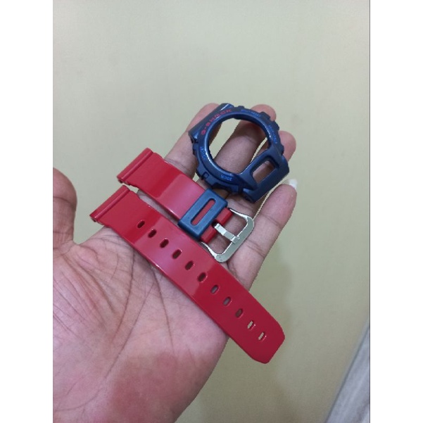 Bnb bezel tali jam tangan casio g shock dw 6900ac