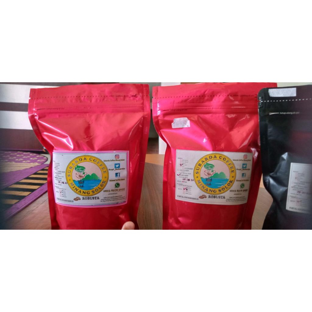 

Roasting Bean Robusta Subarda Solok Proses Natural 250 Gram