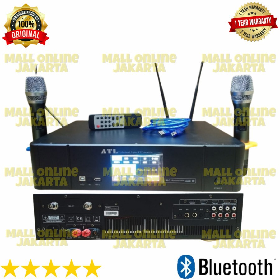 Power ampli bluetooth Atl Pa450 amplifier pa 450 mic wireless