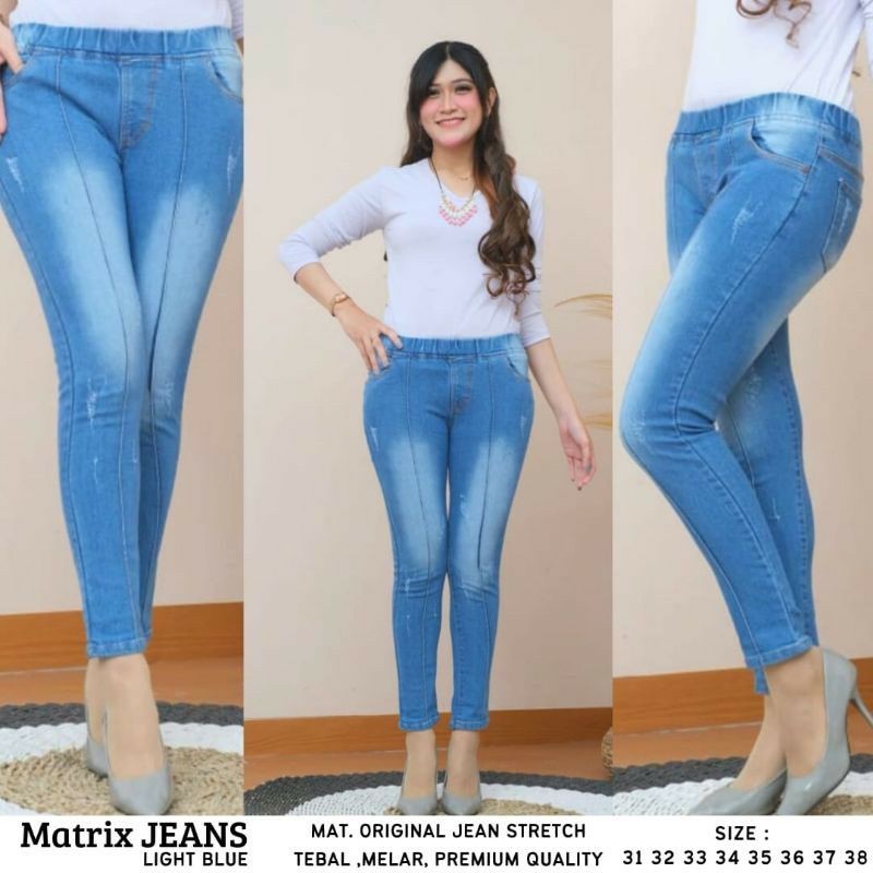 Legging Jeans Wanita Premium // Legging Jeans Jumbo Murah