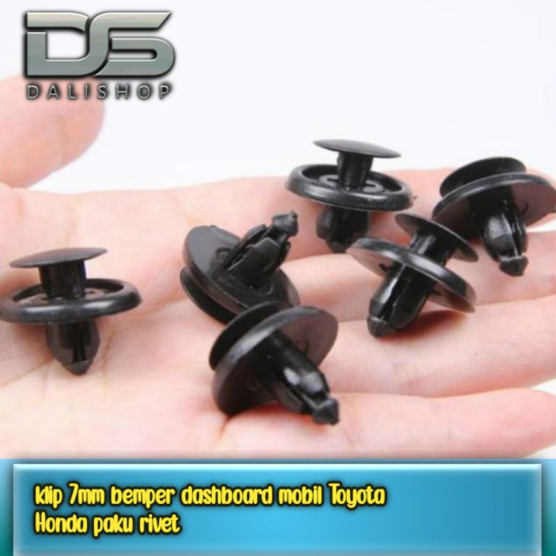 klip 7mm bemper dashboard mobil Toyota Honda paku rivet