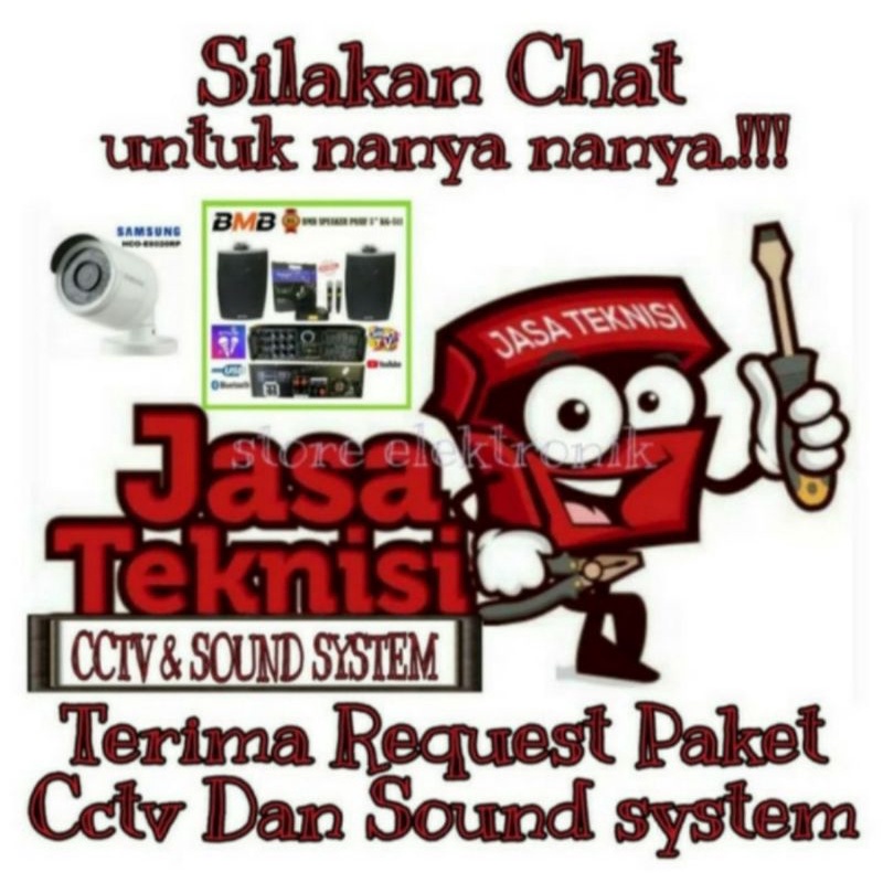 Paket Sound 3R Stereo 4 Inch 4 Titik Speaker Ampli Bluetooth Smart Tv Pakai Di Cafe, Restoran Dll..!!