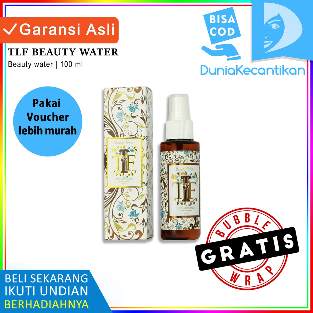 Obat Jerawat Ampuh Cepat Kering | Cleanser Toner - DKMALL TLF Beauty Water 100ml