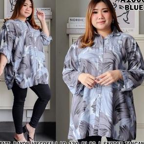 KEMEJA 5214 BAJU ATASAN WANITA JUMBO BIG SIZE LD 130cm XXL XXXL KOREAN STYLE OVERSIZE BAJU HAMIL KEM