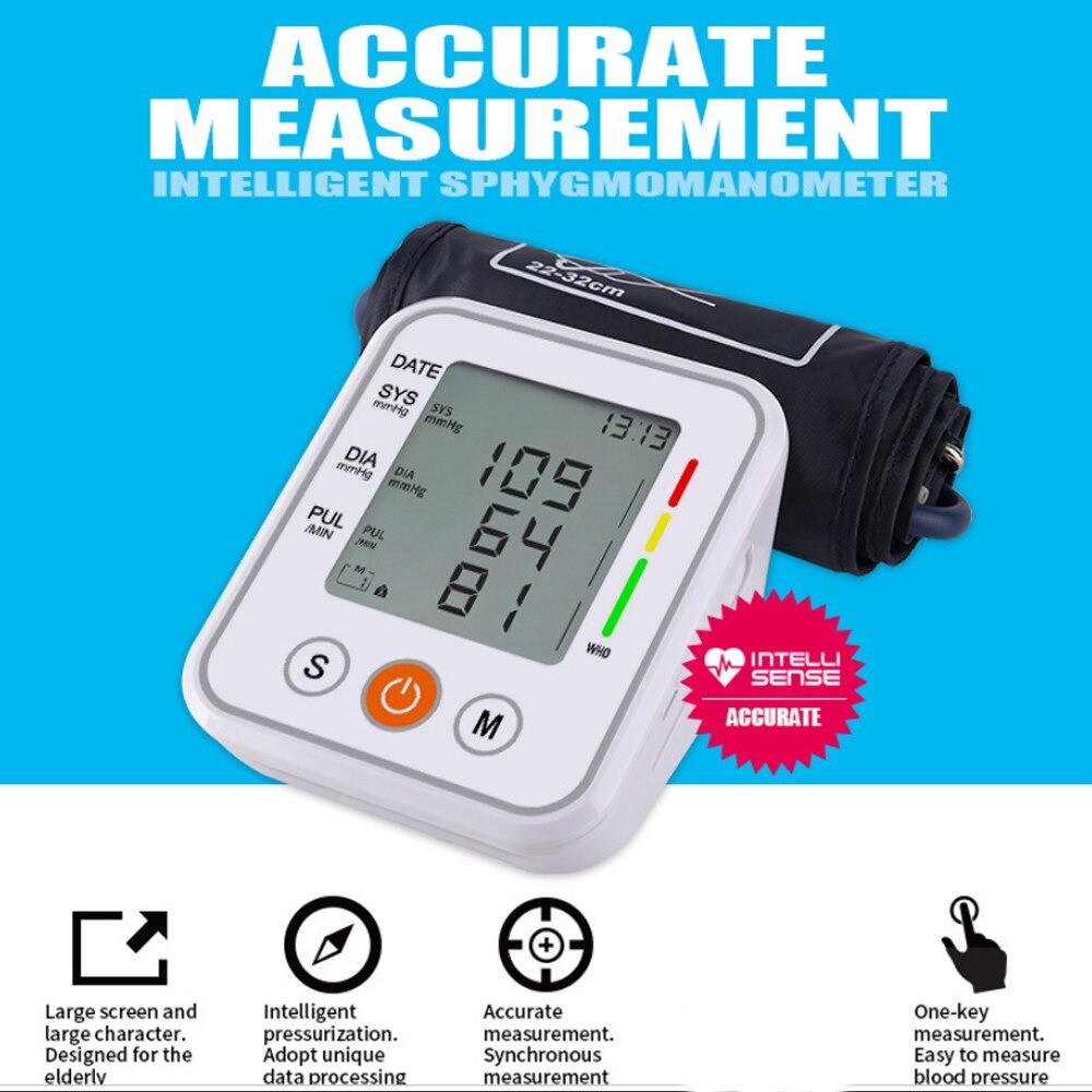 Pengukur Tekanan Darah Electronic Sphygmomanometer JZIKI White