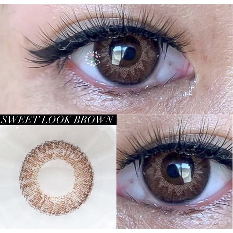 Sweet look brown &amp; gray softlens original fresh look korea