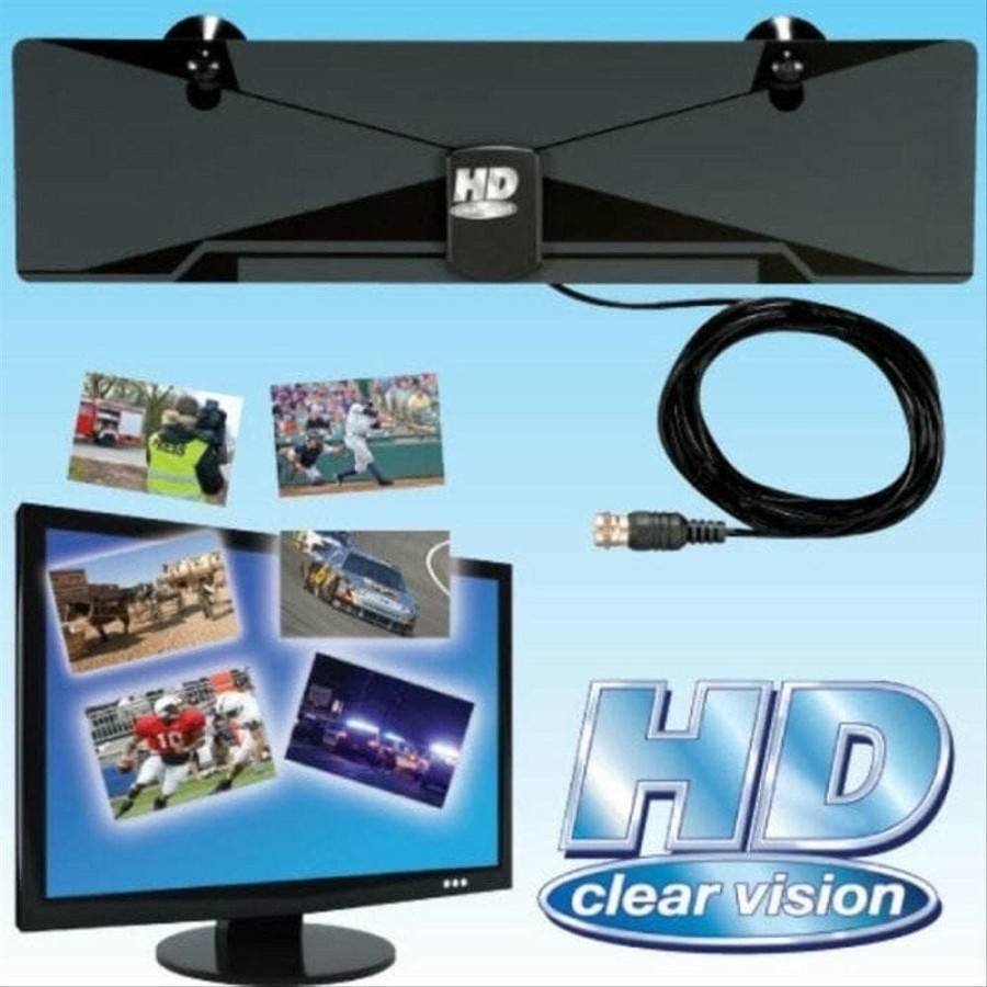 Antena TV Digital Indoor HD Clear Vision Sinyal Dalam Siaran Kabel Televisi Slim Tempel Super Jernih