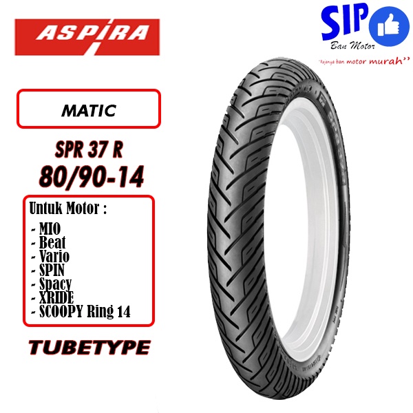 Ban motor matic Aspira SPR37R 80 90 14 Tubetype