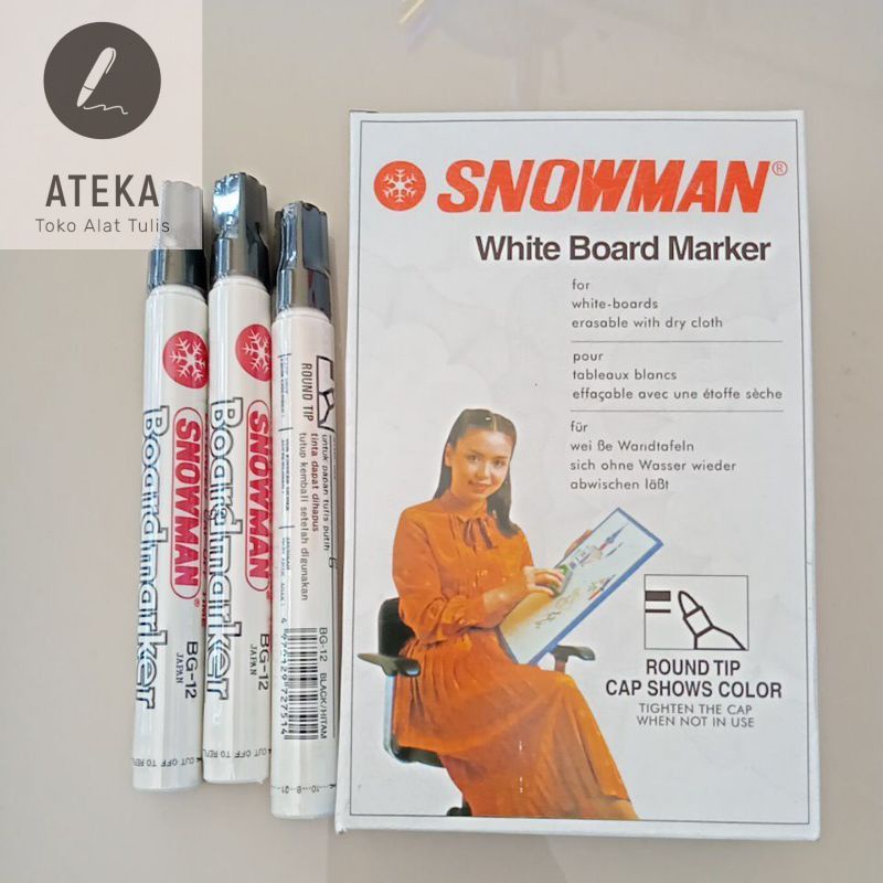 

SNOWMAN BOARDMARKER BLACK