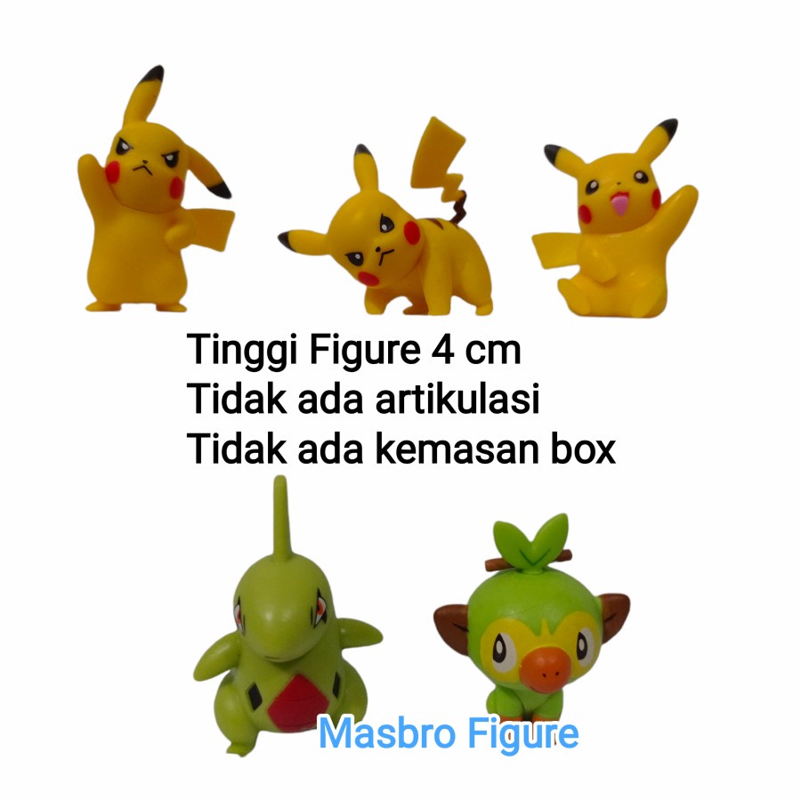 Figure Pokemon Moncolle Friends PIKACHU GROOKY LARVITAR