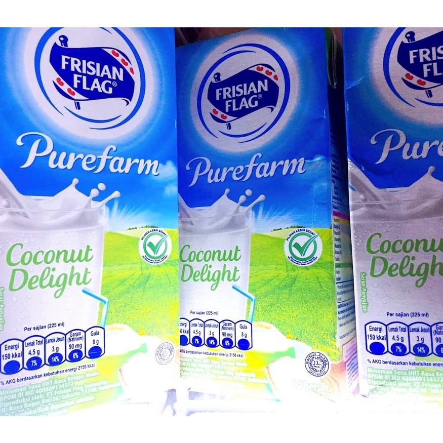 

Susu UHT Frisian Flag Coconut Delight 900 ml | Rasa Kelapa Muda