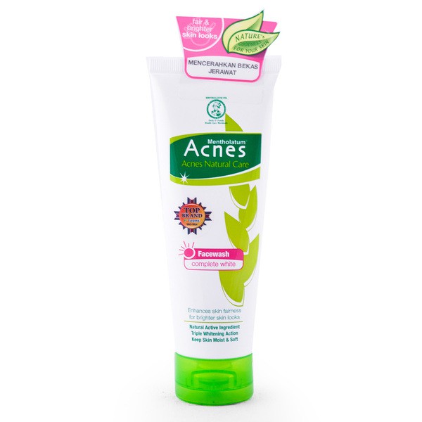 Acnes Complete White Face Wash 100g / Pembersih wajah berjerawat