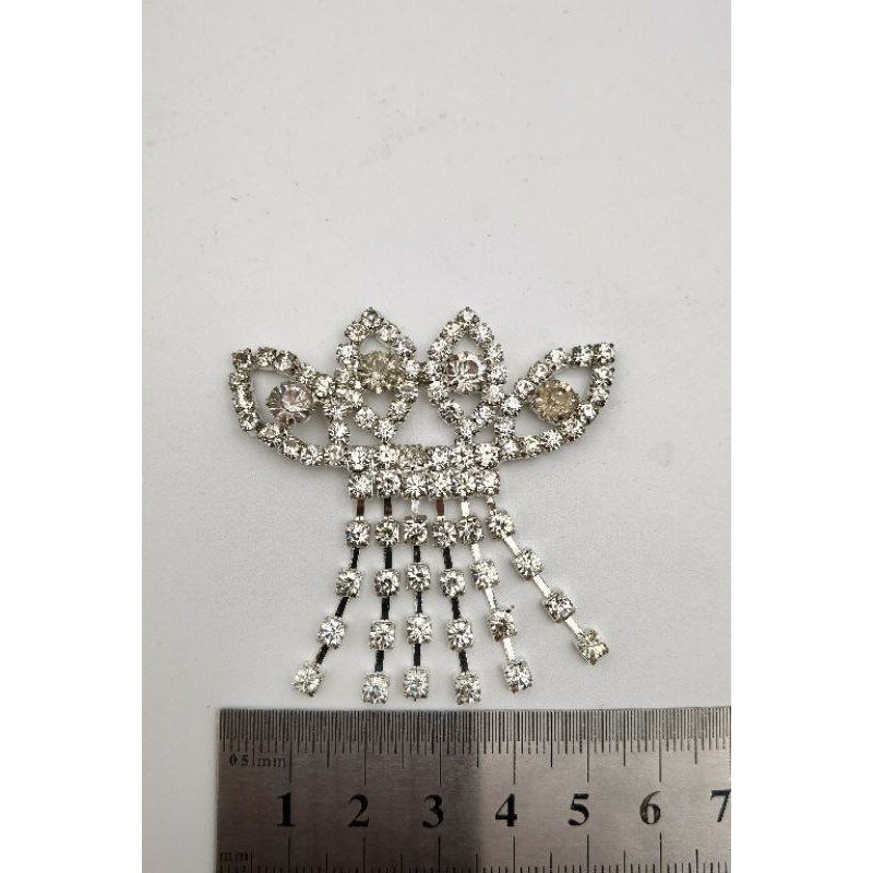 APLIKASI KRISTAL BERLIAN MOTIF MAHKOTA TIARA UKURAN KECIL PER PCS