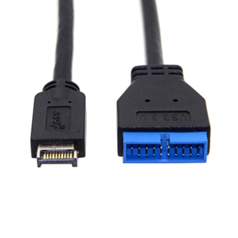 Btsg Kabel Ekstensi USB USB 3.1 20pin Female to USB 3.0 20pin Male Extension Cable Motherboard Mainboard Cable Extend