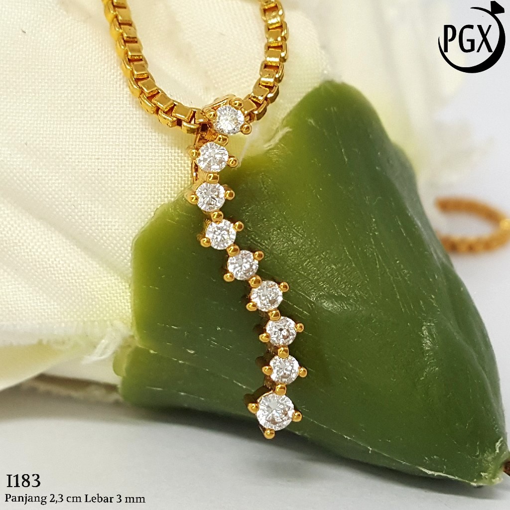 PGX Liontin Kalung Xuping Wanita Perhiasan Lapis Emas Aksesoris Fashion - I183