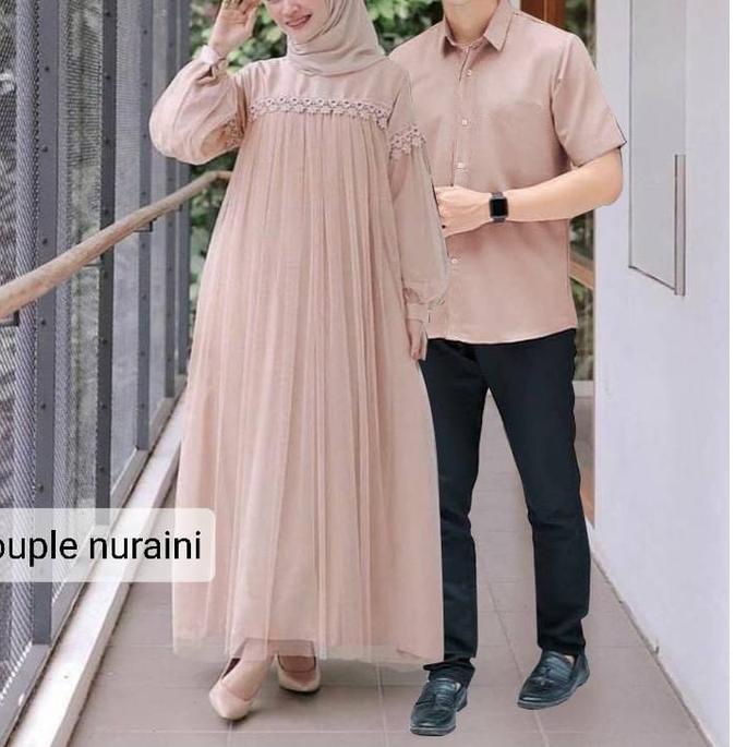 ♞ XC - Maxi Nuraini / Couple Nuraini / Maxi ZOYA / Dress Maxi Tile / Gamis Muslim Terbaru ➳