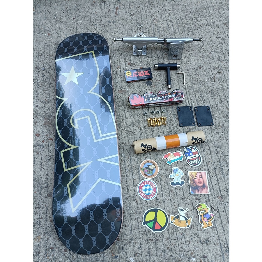 Dgk set Stiker Roda skateboard 3 Lapis Bahan Maple canandian